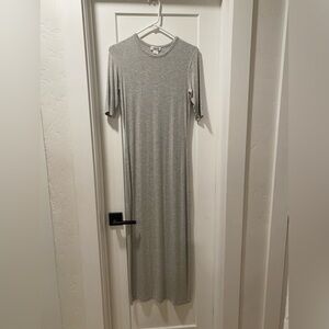Barneys New York Light Gray Maxi Dress